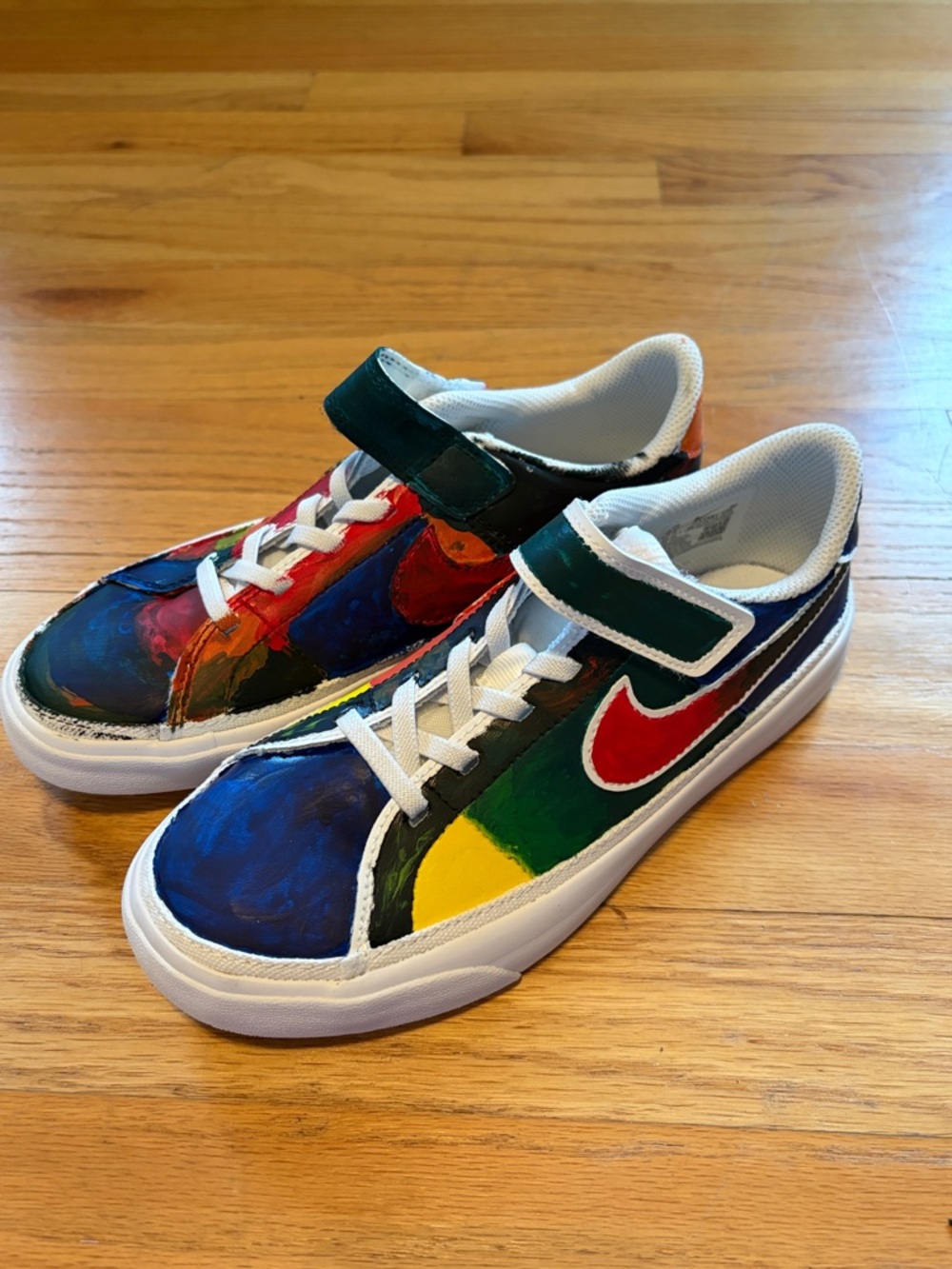 Nike Kids' Colorblocked Low-Top Sneakers - Multi, 2.5 Boys